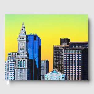 The Custom House Boston USA Poster Card Magnet Guest Book