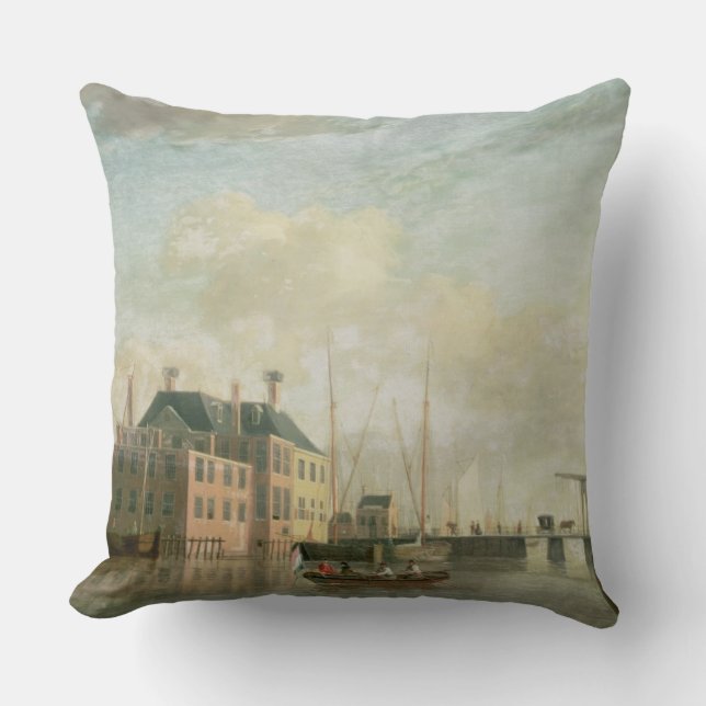 The Customs House, Amsterdam Throw Pillow (Front)