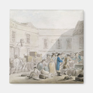 The Customs House at Boulogne (w/c with pen and gr Magnet