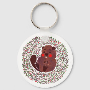 The Cute Baby Beaver Keychain