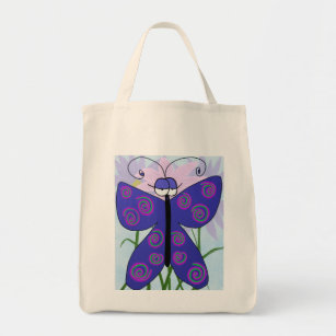 The Cute Butterfly With An Attitude Painting Tote Bag