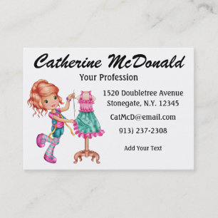 The Cute Seamstress Version 2 - SRF Business Card