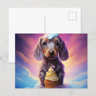 The Cute World of Puppies Postcard