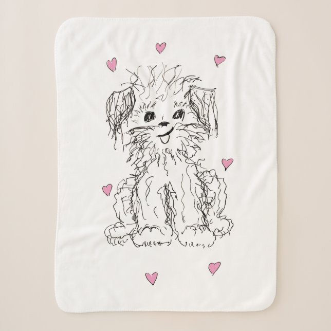 The Cutest Doggy in the World Sherpa Blanket (Front)