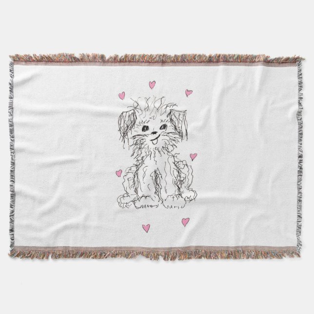 The Cutest Doggy in the World Throw Blanket (Front)