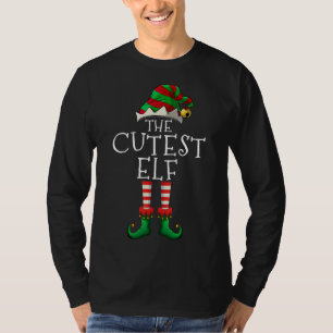 The Cutest Elf Family Matching Group Xmas Pyjamas T-Shirt