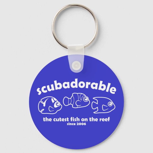 The Cutest Fish on the Reef Keychain (Front)