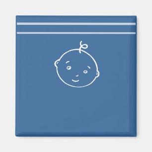 the cutest little baby face magnet