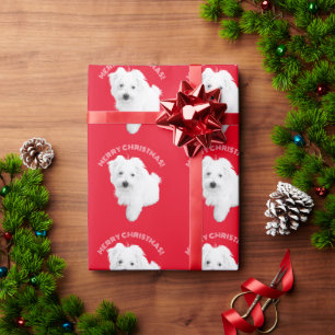 The Cutest Maltese Puppy Dog Ever Christmas Wrapping Paper