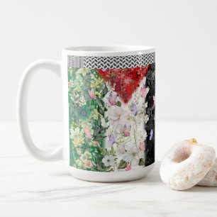 The Cutest Palestinian Mug With Floral map 