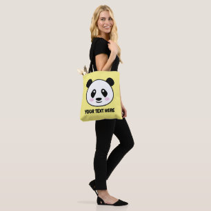 The cutest panda bear tote bag ever
