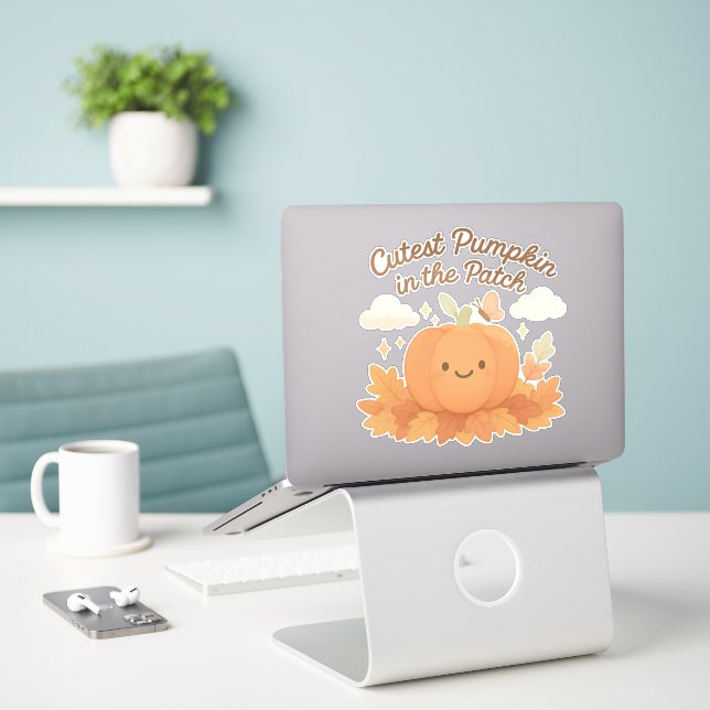 The Cutest Pumpkin in the Patch Fall Design Vibes (Laptop On Desk)