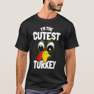 The Cutest Turkey Family Group Matching Thanksgivi T-Shirt