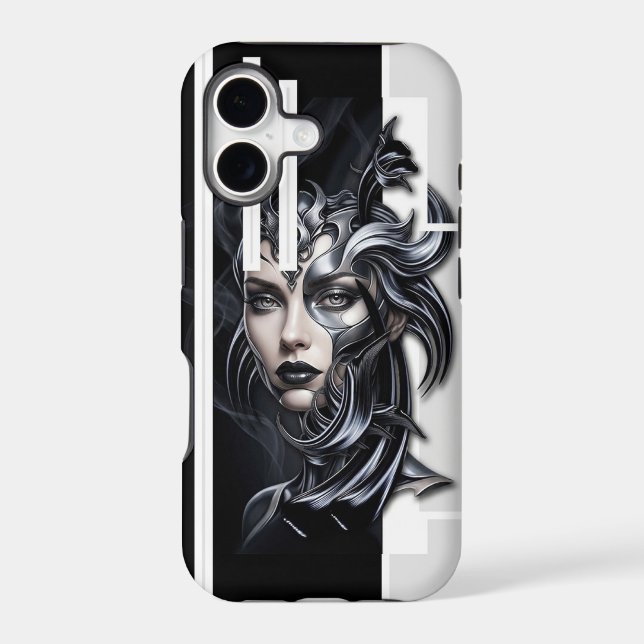 "The Cyber‑Gothic Muse", Apple iPhone 17 Case (Verso)