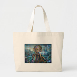 "The Cybernetic Scream" – Jumbo Tote Bag