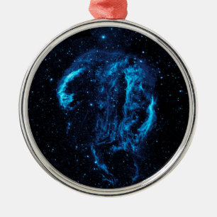 The Cygnus Loop Nebula (NASA) (Outer Space) Metal Ornament