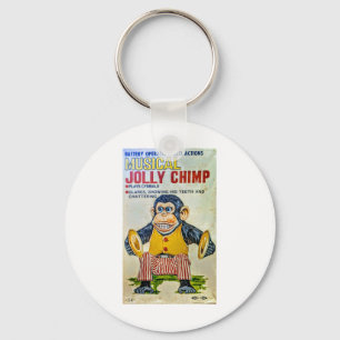 The Cymbal Monkey Sticker  Keychain