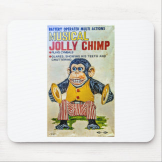 The Cymbal Monkey Sticker Mouse Pad
