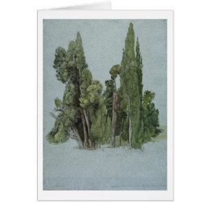 The Cypresses at the Villa d'Este, Tivoli (w/c & g