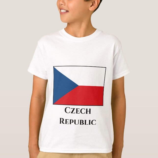 The Czech Republic Flag T-Shirt (Front)