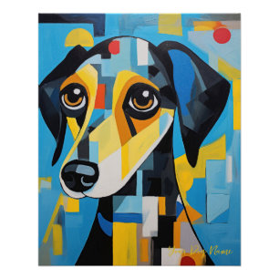 The Dachshund Dog Portrait 001 - Sable Gabriel Poster