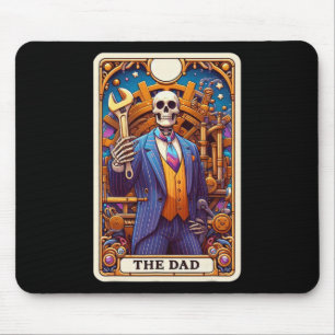 The Dad Tarot Card Skeleton Fathers Day Daddy Byby Mouse Pad