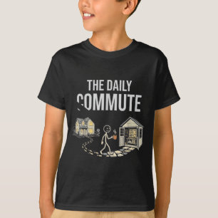 The daily commute funny woodworker carpenter humou T-Shirt