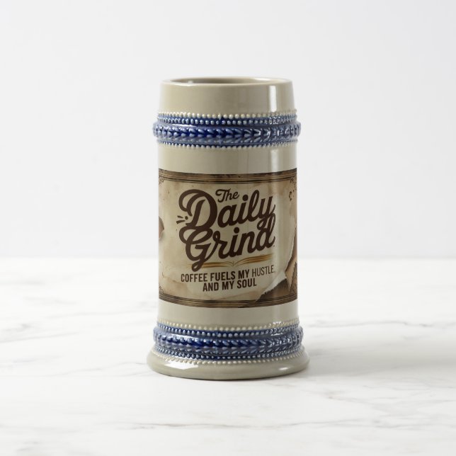 The Daily Grind  Beer Stein (Center)