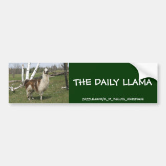 THE DAILY LLAMA BUMPER STICKER