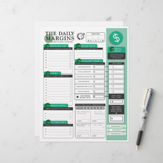 The Daily Margins - Plans + Budgeting Letterhead