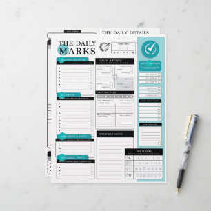 The Daily Marks - Detailed Daily Planning +Details Letterhead