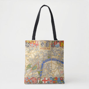 The Daily Telegraph Map of the Royal Wedding Route Tote Bag