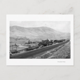 The Dalles, Oregon Indian Village View Photograp Postcard
