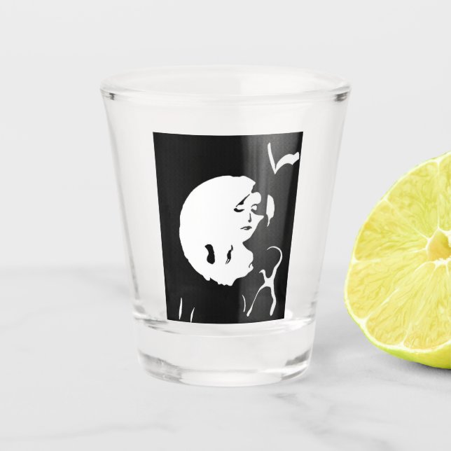The Dame Shot Glass (Front)
