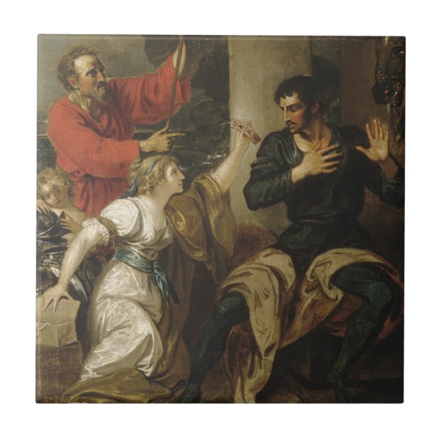 The Damsel and Orlando Tile (Front)