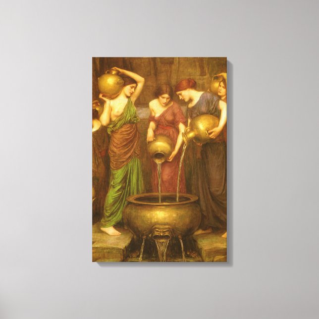 The Danaides by John William Waterhouse Canvas Print (Front)