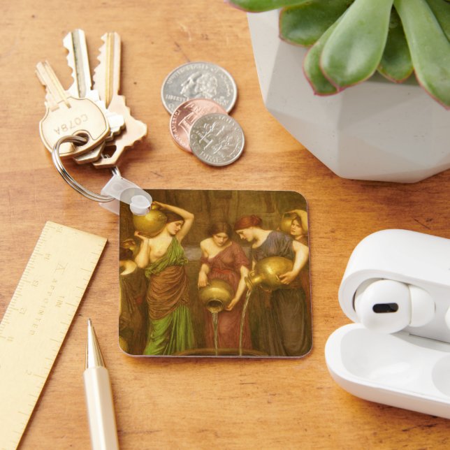 The Danaides by John William Waterhouse Keychain (Desk)