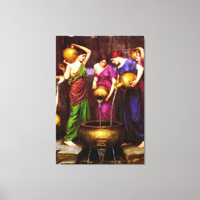 The Danaïdes ~ John William Waterhouse Canvas Print (Front)