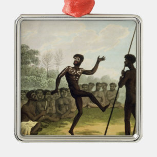 The Dance, aborigines from New South Wales engrave Metal Ornament