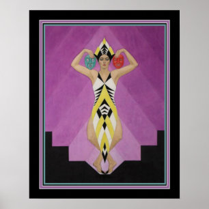 "The Dance" Art Deco Print by Carl Link