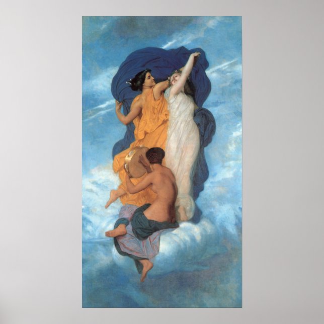 The Dance by William-Adolphe Bouguereau Poster (Front)