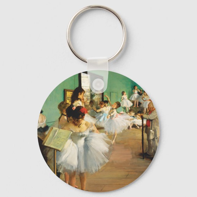 The Dance Class (1874) by Edgar Degas Keychain (Front)