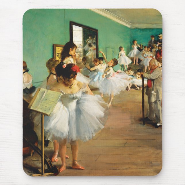 The Dance Class (1874) by Edgar Degas Mouse Pad (Front)