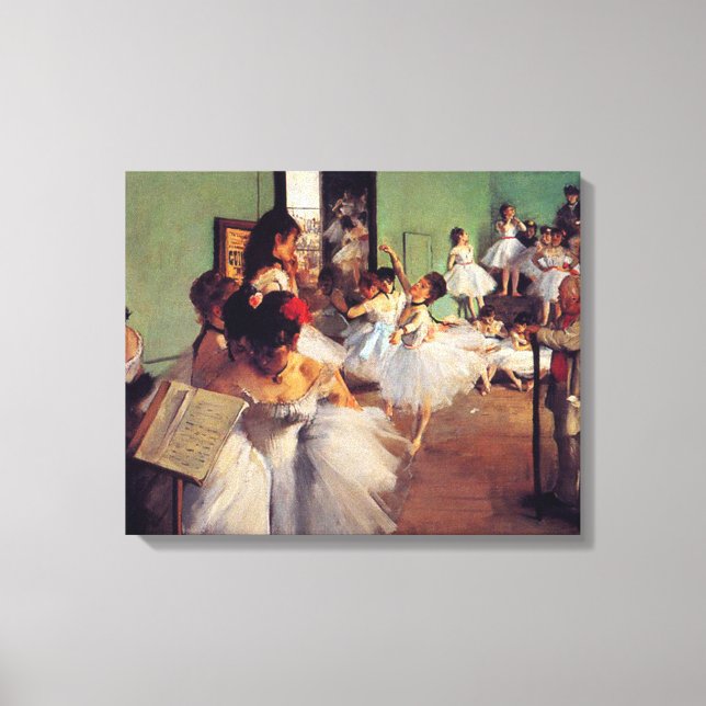 The Dance Class by Edgar Degas Canvas Print (Front)