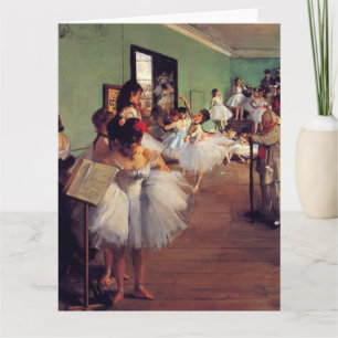 The Dance Class by Edgar Degas  Card