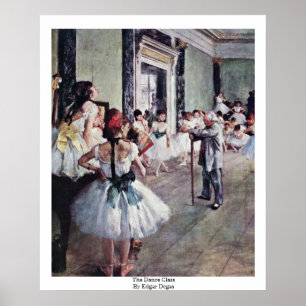 The Dance Class By Edgar Degas Poster