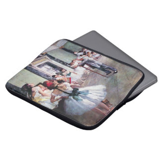 The Dance Class by Edgar Degas, Vintage Ballet Art Laptop Sleeve