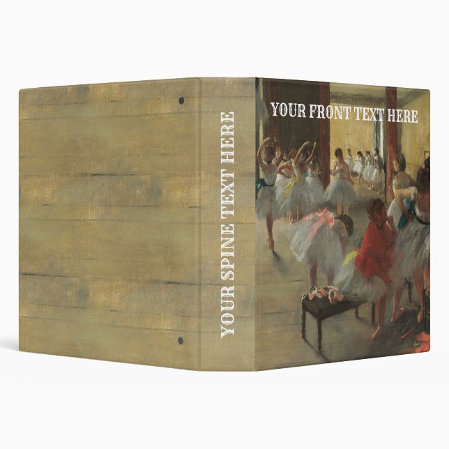 The Dance Class, Degas Art  Binder (Background)