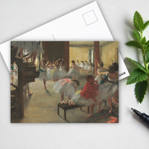 The Dance Class, Degas Art  Postcard