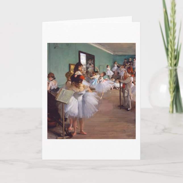 The Dance Class, Edgar Degas Card (Front)